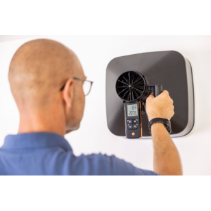 testo 417 sada 2 - Vrtuľkový anemometer  Compact Class s meracími kužeľmi a usmerňovačom prúdenia